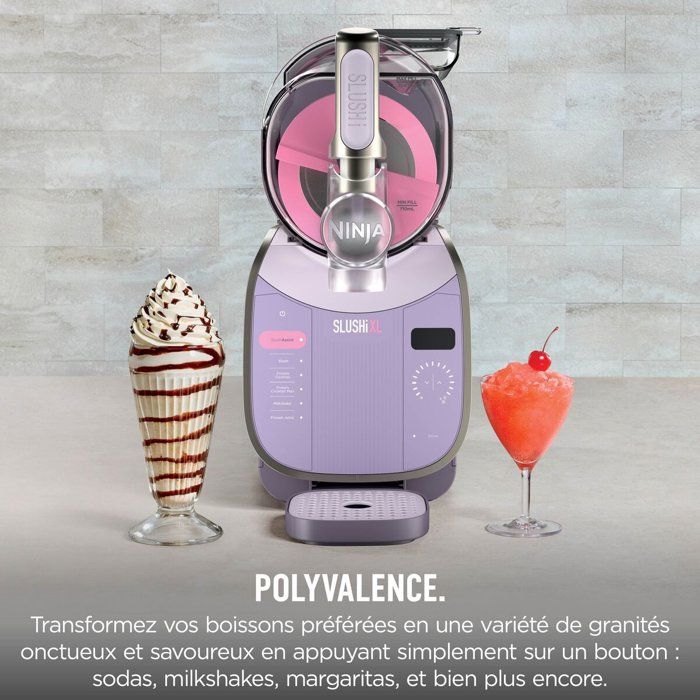 NINJA Slushi XL FS601EUPK1 Iced Beverage and Granita Machine - 3.7L Capacity - 6 Programs - Pink