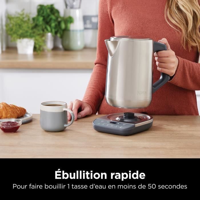 Kettle - NINJA - KT201EU - 3000 W - 1.7 L - Adjustable temperature - Stainless steel