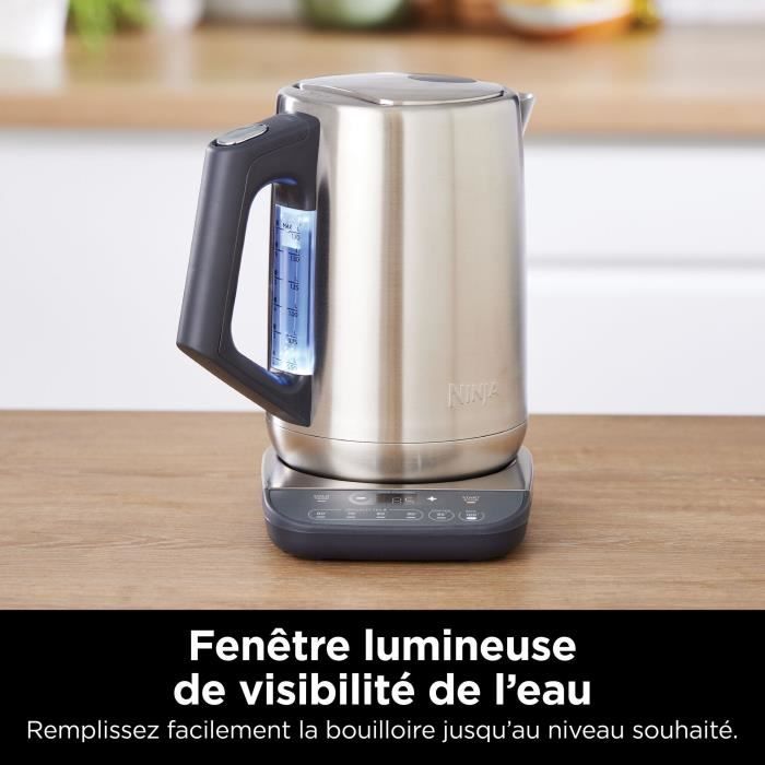 Kettle - NINJA - KT201EU - 3000 W - 1.7 L - Adjustable temperature - Stainless steel