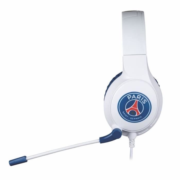 Wired Gaming Headset - KONIX - PC, PS4, PS5, Switch, Xbox - 45° Microphone - 1.5 m Cable - White and Blue