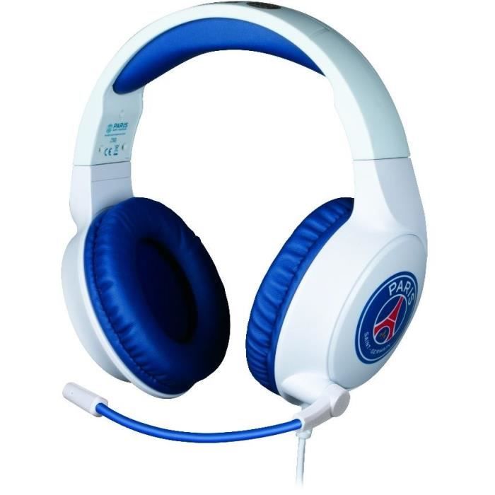Wired Gaming Headset - KONIX - PC, PS4, PS5, Switch, Xbox - 45° Microphone - 1.5 m Cable - White and Blue