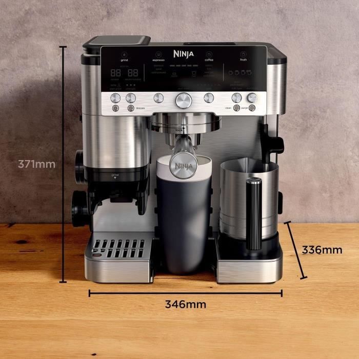 Coffee machine - NINJA - ES601EU Luxe Premier - 1650 W - 2 Liters - Stainless steel