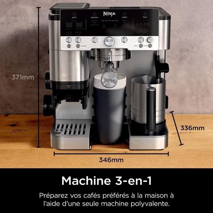 Coffee machine - NINJA - ES601EU Luxe Premier - 1650 W - 2 Liters - Stainless steel
