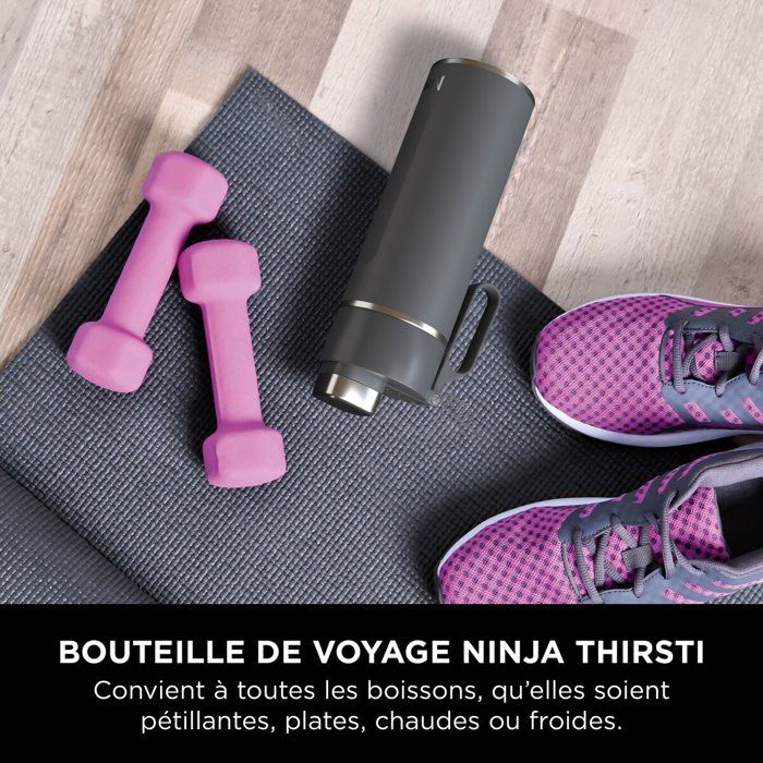 Thirsti Insulated Water Bottle - NINJA - White - 530 ml - Stainless Steel