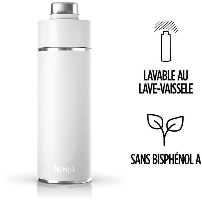 Gourde isotherme Thirsti - NINJA - Gris Foncé - 530 ml - Acier inoxydable