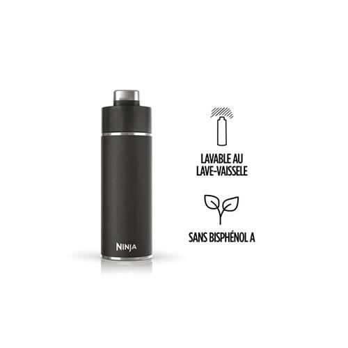 Thirsti Insulated Water Bottle - NINJA - Black - 700 ml - Stainless Steel