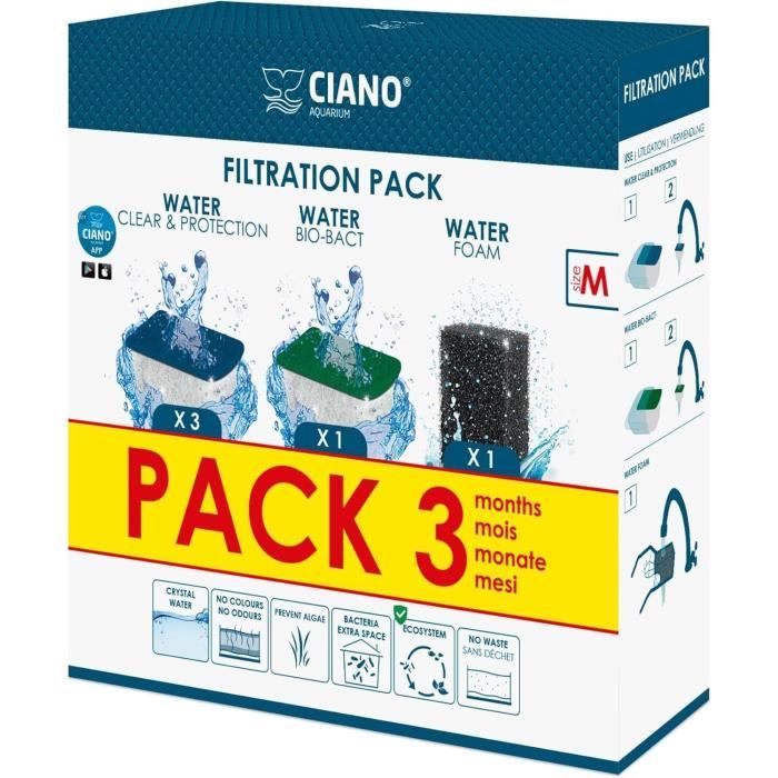 CIANO pack 3 months filtration cartridges size M