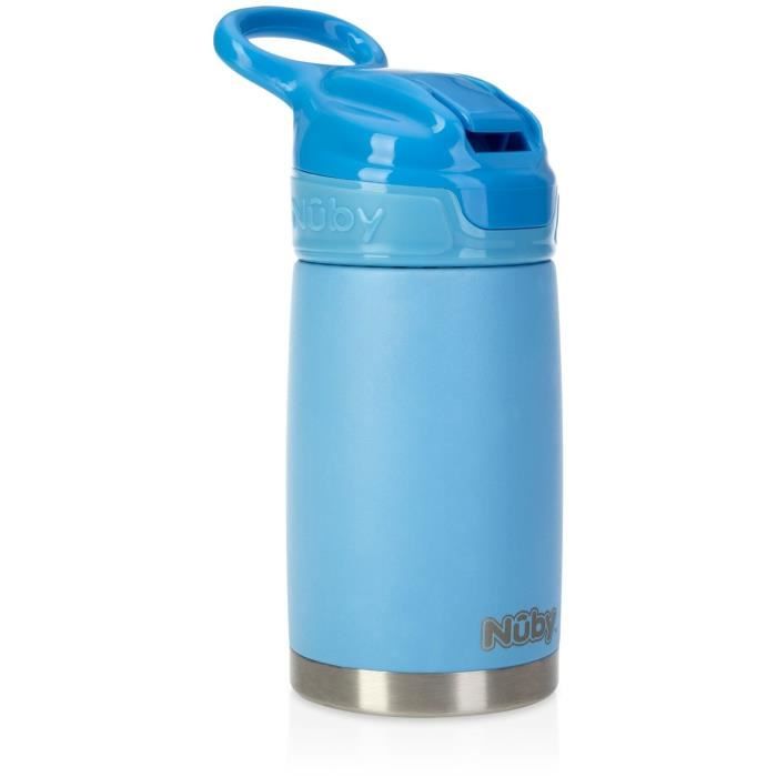Insulated Water Bottle - NUBY - 300 ml - Stainless Steel - Blue