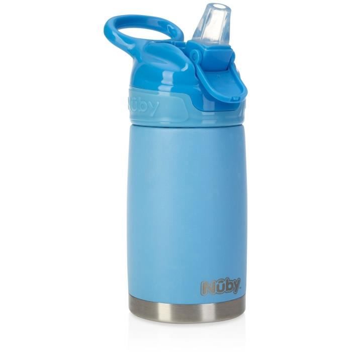 Insulated Water Bottle - NUBY - 300 ml - Stainless Steel - Blue