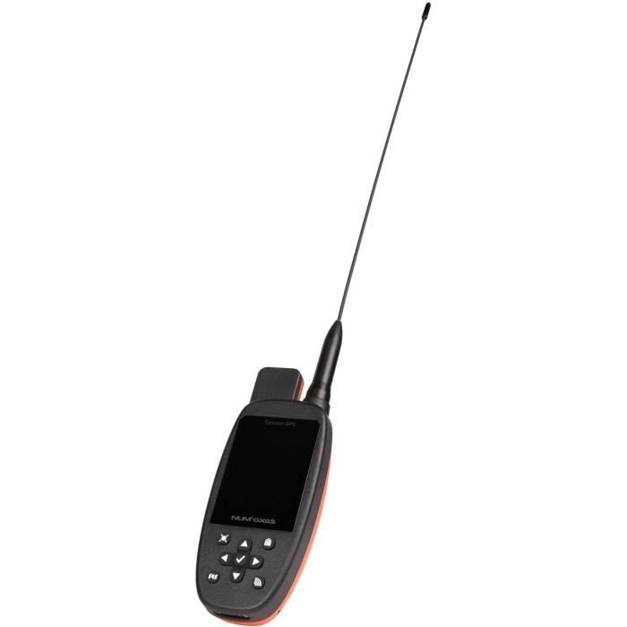 Complete GPS tracker set - NUM'AXES - CANICOM GPS 2 - Black / Orange