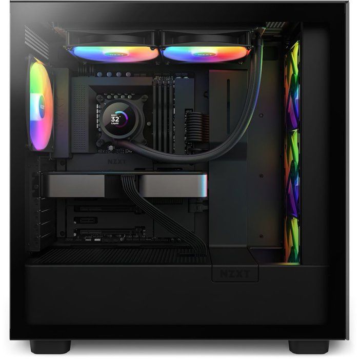 NZXT - Kraken 280 RGB Black - RGB All-in-One Water Cooling - 280 mm Fan