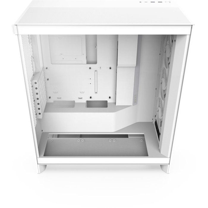 Mid-Tower PC Case - NZXT - H7 Flow RGB (2024) - Built-in RGB - White - Optimized Airflow