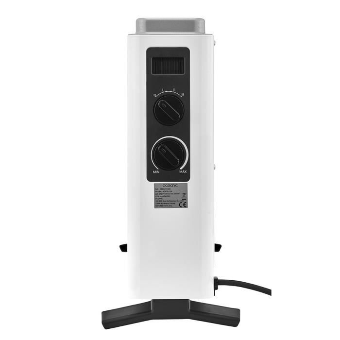Electric convector heater 2000W OCEANIC - 3 powers - Mobile - White