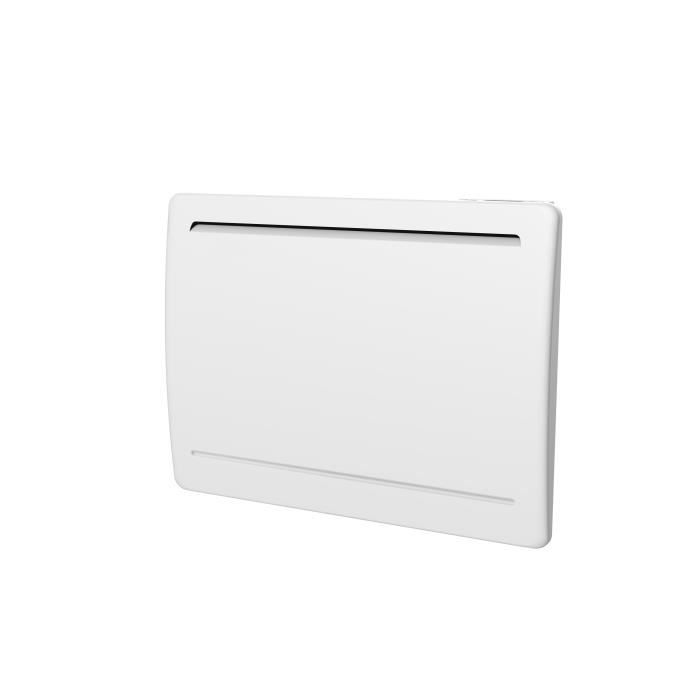Fixed electric radiator with dry ceramic inertia 1000W OCEANIC Rubis - Curved design - White - NF
