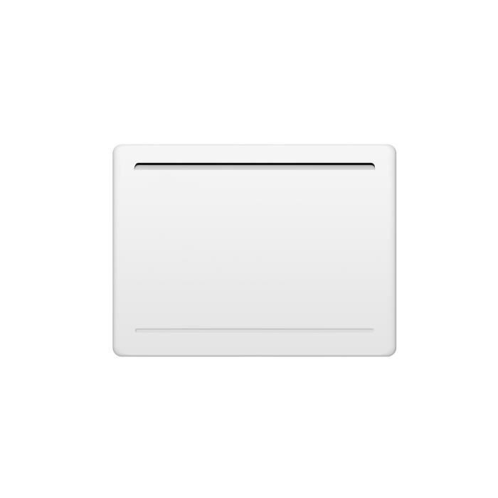 Fixed electric radiator with dry ceramic inertia 1000W OCEANIC Rubis - Curved design - White - NF