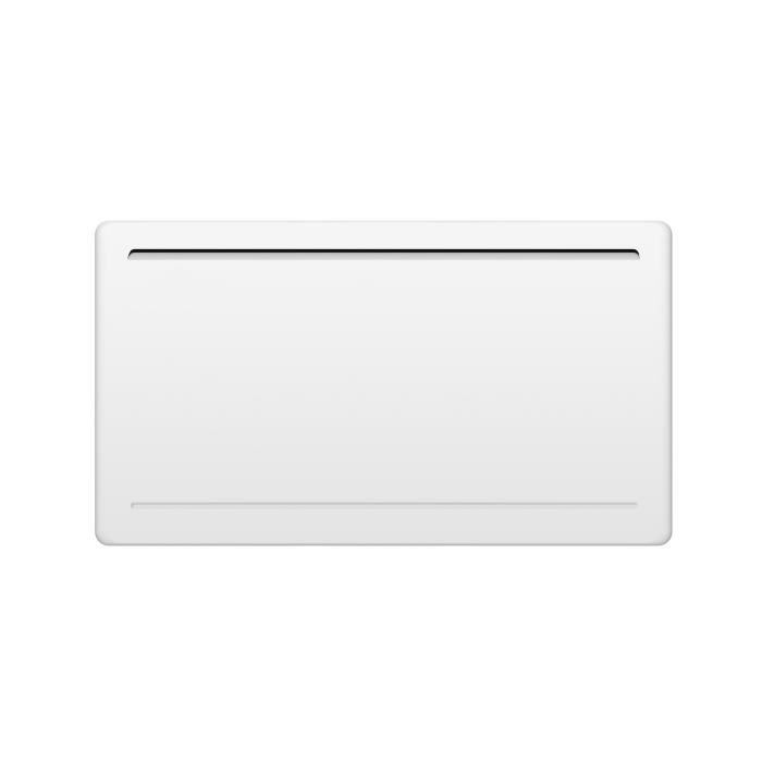 Fixed electric radiator with dry ceramic inertia 1500W OCEANIC Rubis - Curved design - White - NF