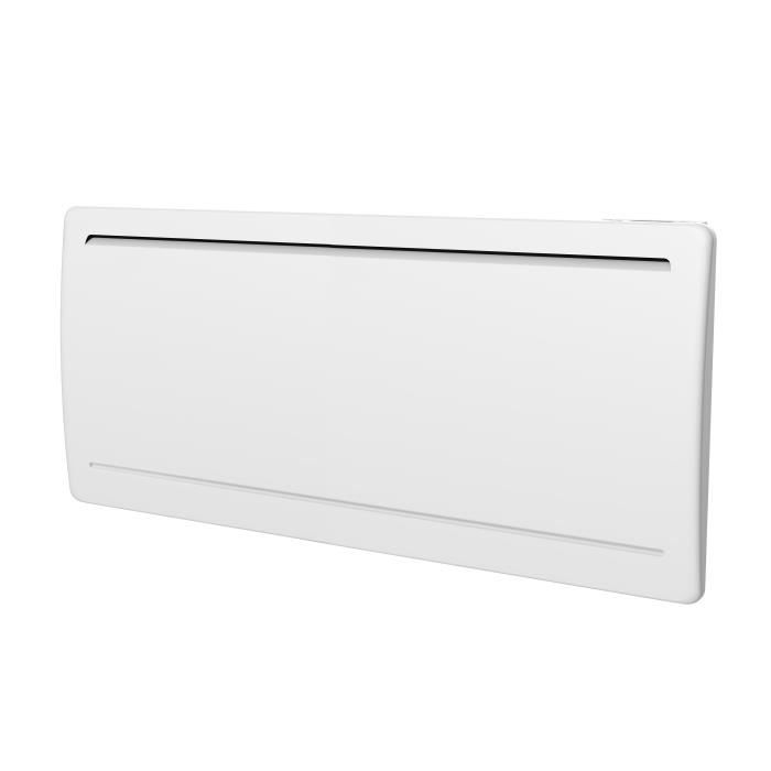 Fixed electric radiator with inertia Ceramic drying 2000W Oceanic Rubis - Galled design - White - NF