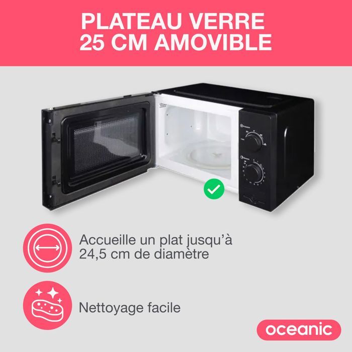 OCEANIC MO20B11 Microwave Black L 45.4 x H26.1 x D32.6 cm - 20L