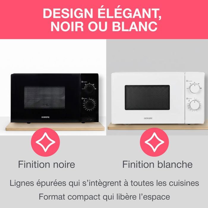 OCEANIC MO20B11 Microwave Black L 45.4 x H26.1 x D32.6 cm - 20L