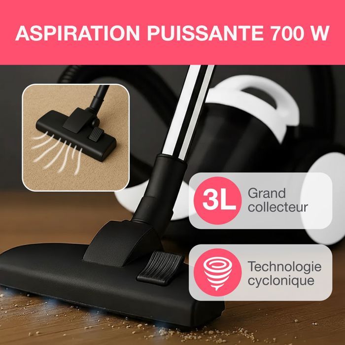 Bag vacuum cleaner without bag VC10wbax2 oceanic