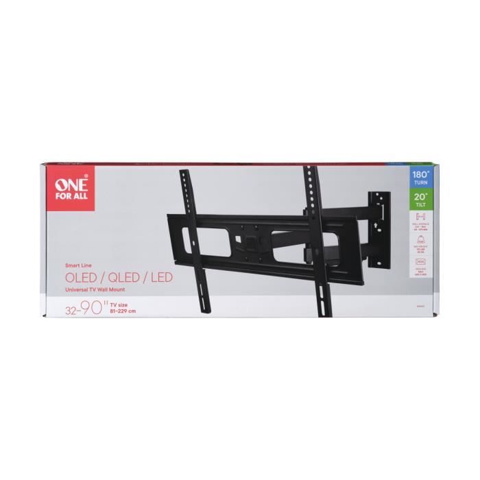ONE FOR ALL WM2651 Tilt and Swivel Wall Mount 180 ° for TV 81 to 213cm (32-84)