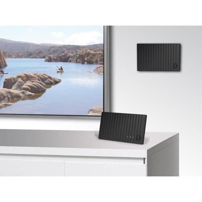 Amplified indoor antenna - ONE FOR ALL - With 25 km reception range - Bright reception signal
