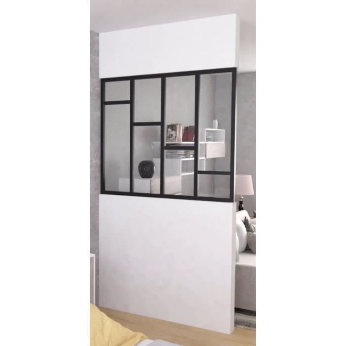 Horizontal slat kit - OPTIMUM - Fixed glass roof - H50 X W30 cm - Black