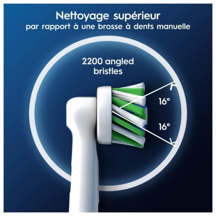 Oral-B Pro Cross Action Toothbrush Heads, Pack of 3 Units