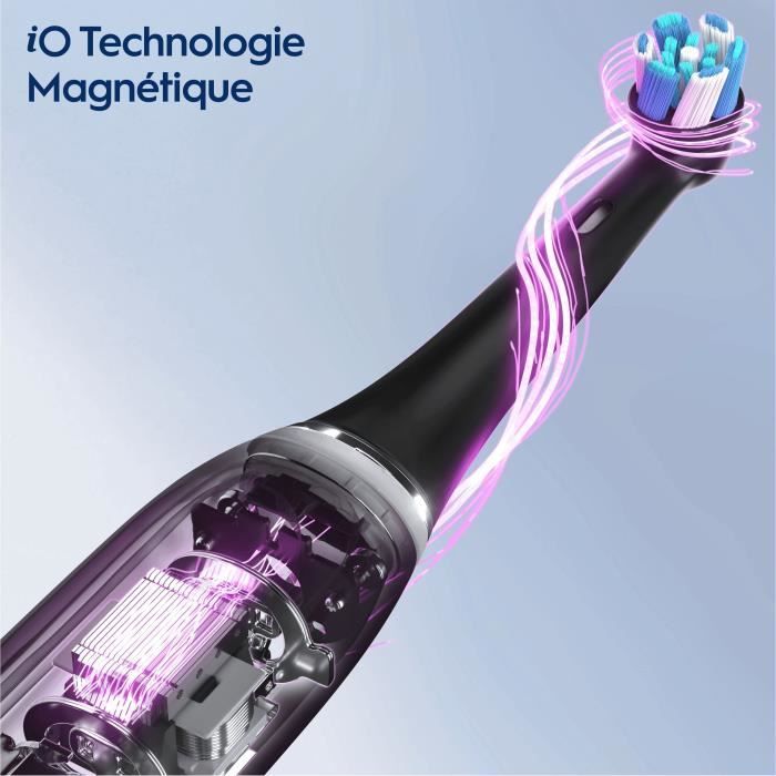 Oral -B io 9 - black electric teeth brush - Bluetooth connected, 1 brush, 1 charger travel case, 1 magnetic pouch