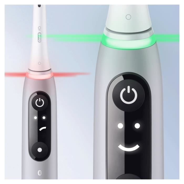 Oral-B iO 6S Gray Bluetooth Connected Electric Toothbrush, 2 Brush Heads, 1 Travel Case