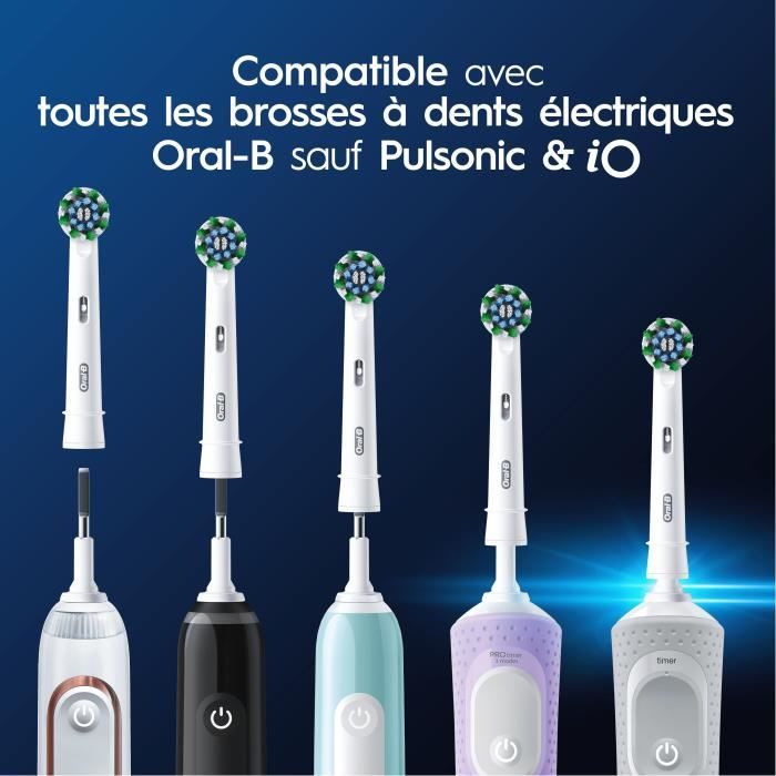 ORAL-B brush head - Cross Action - for electric toothbrush - pack of 6