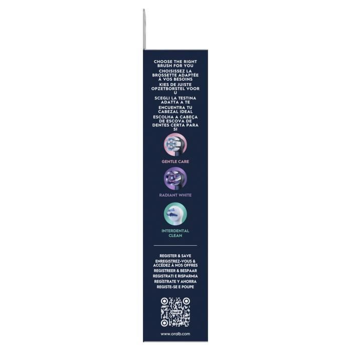 ORAL-B iO Refills Ultimate Clean Brush Head - 8 Pack - Black