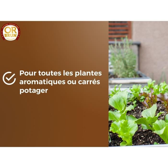 Vegetable soil & Aromatic plants - OR BRUN - OBRTARO6U - 6L - Fast growth