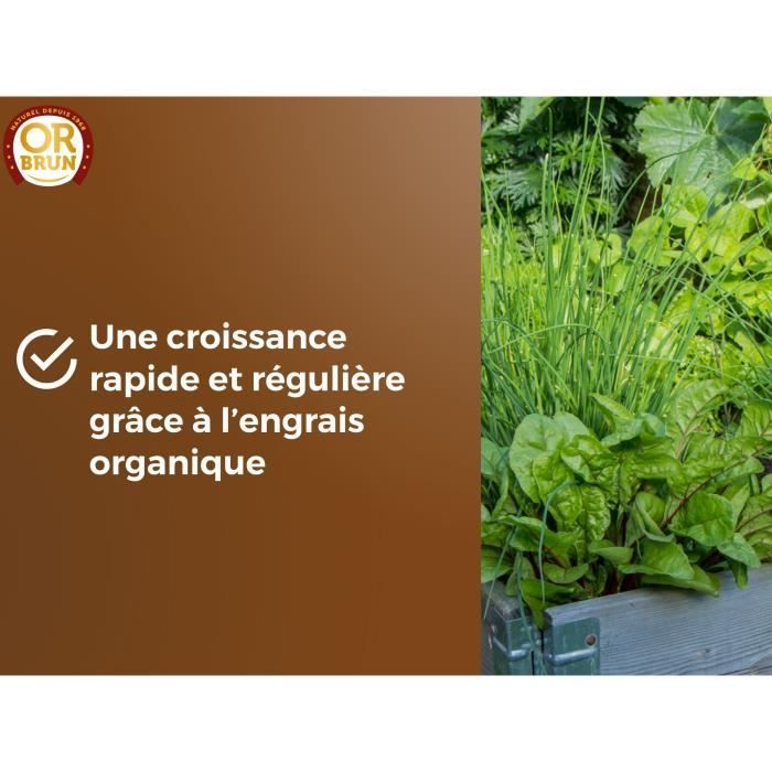 Vegetable soil & Aromatic plants - OR BRUN - OBRTARO6U - 6L - Fast growth