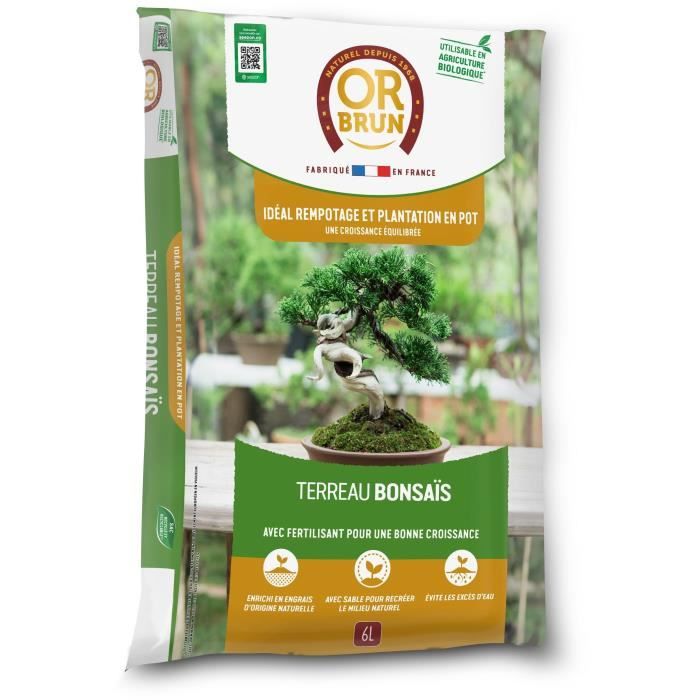 Bonsai soil - BROWN GOLD - OBRTBON6U - 6L - Better rooting
