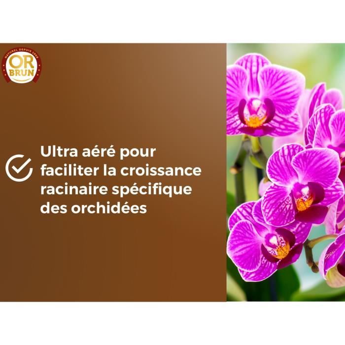 Orchid soil - BROWN GOLD - OBRTORC6U - 6L - Promotes growth