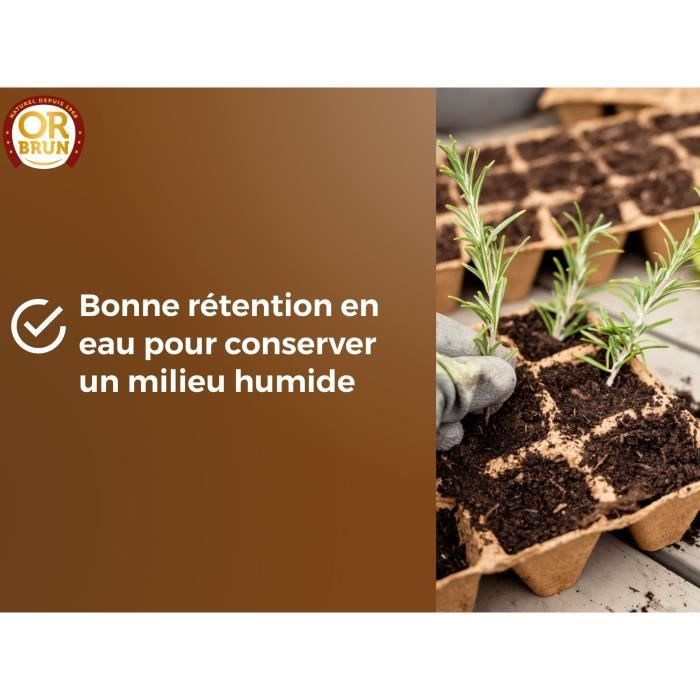 Seed Soil - BROWN GOLD - OBRTSEM6U - 6L - Improves Drainage - Optimal Water Retention