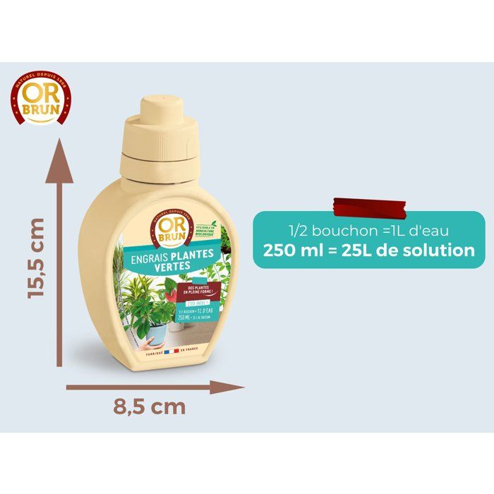 OR BRUN Fertilizer indoor / green plants 250 ml