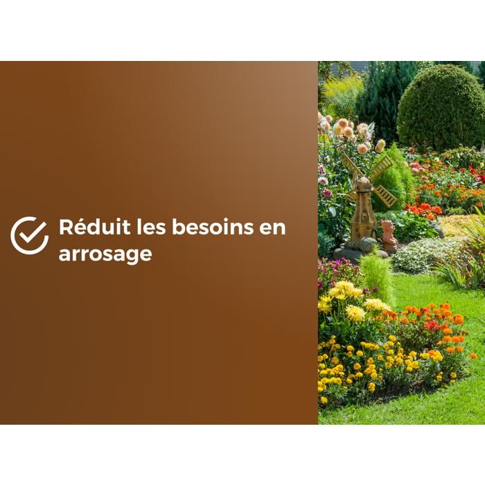 Mulch Massifs & Fleurs - BROWN GOLD - OBRPCLA6U - 6L - Natural wood chips