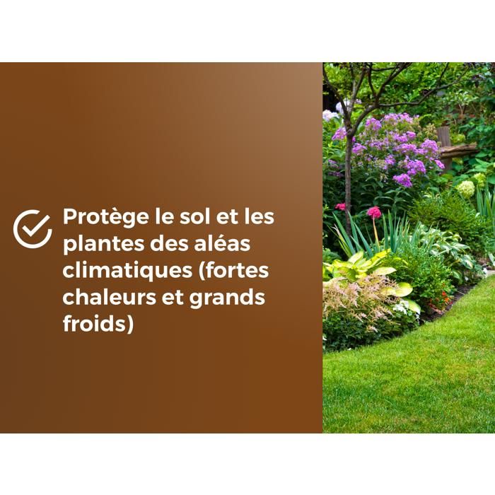 Mulch Massifs & Fleurs - BROWN GOLD - OBRPCLA6U - 6L - Natural wood chips
