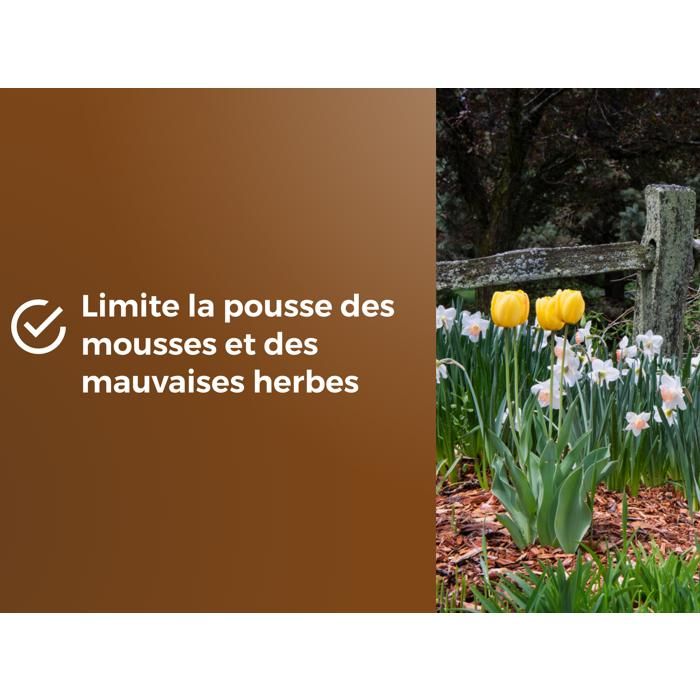 Mulch Massifs & Fleurs - BROWN GOLD - OBRPCLA6U - 6L - Natural wood chips