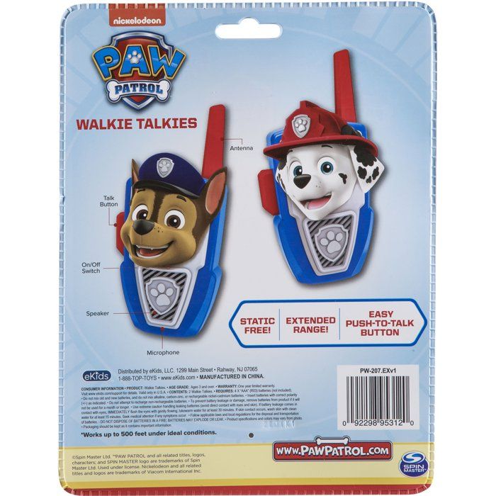 Walkie-Talkie - EKIDS - PAW Patrol