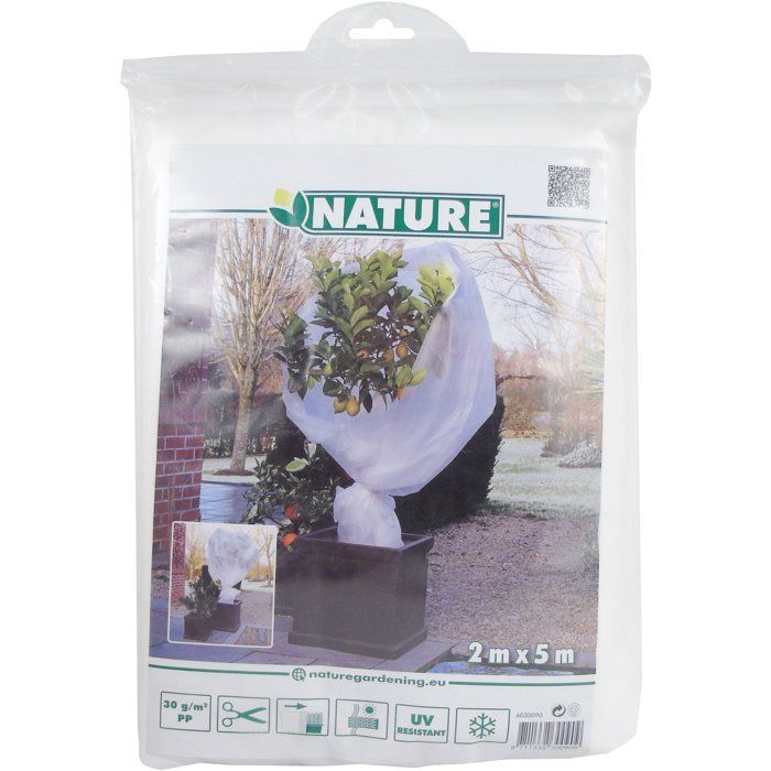 NATURE Wintering veil 30 g / m² - 2 x 5 m - White