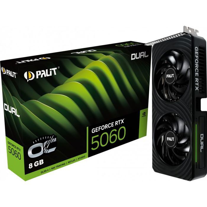 PALIT - Graphics Card - GeForce RTX 5060 - Dual OC - 8 GB