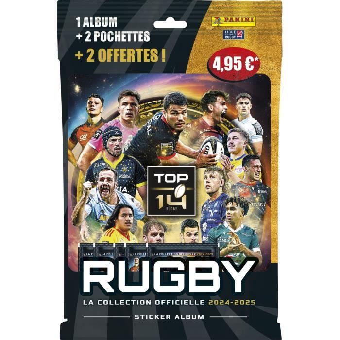Starter Pack - PANINI - Rugby Top 14 2024-2025 - Album - 2 sleeves - 2 free
