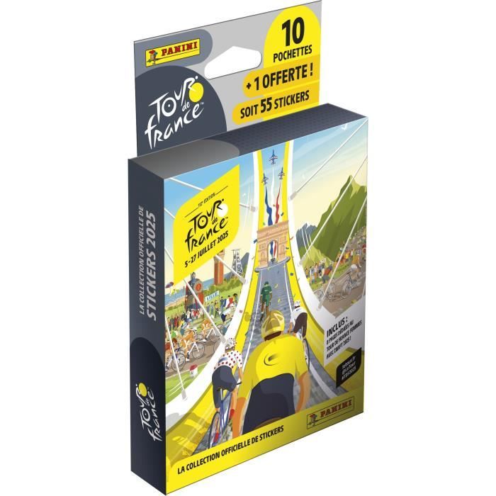 Blister - PANINI - TOUR DE FRANCE 2025 - 10 pockets + 1 free - 55 stickers