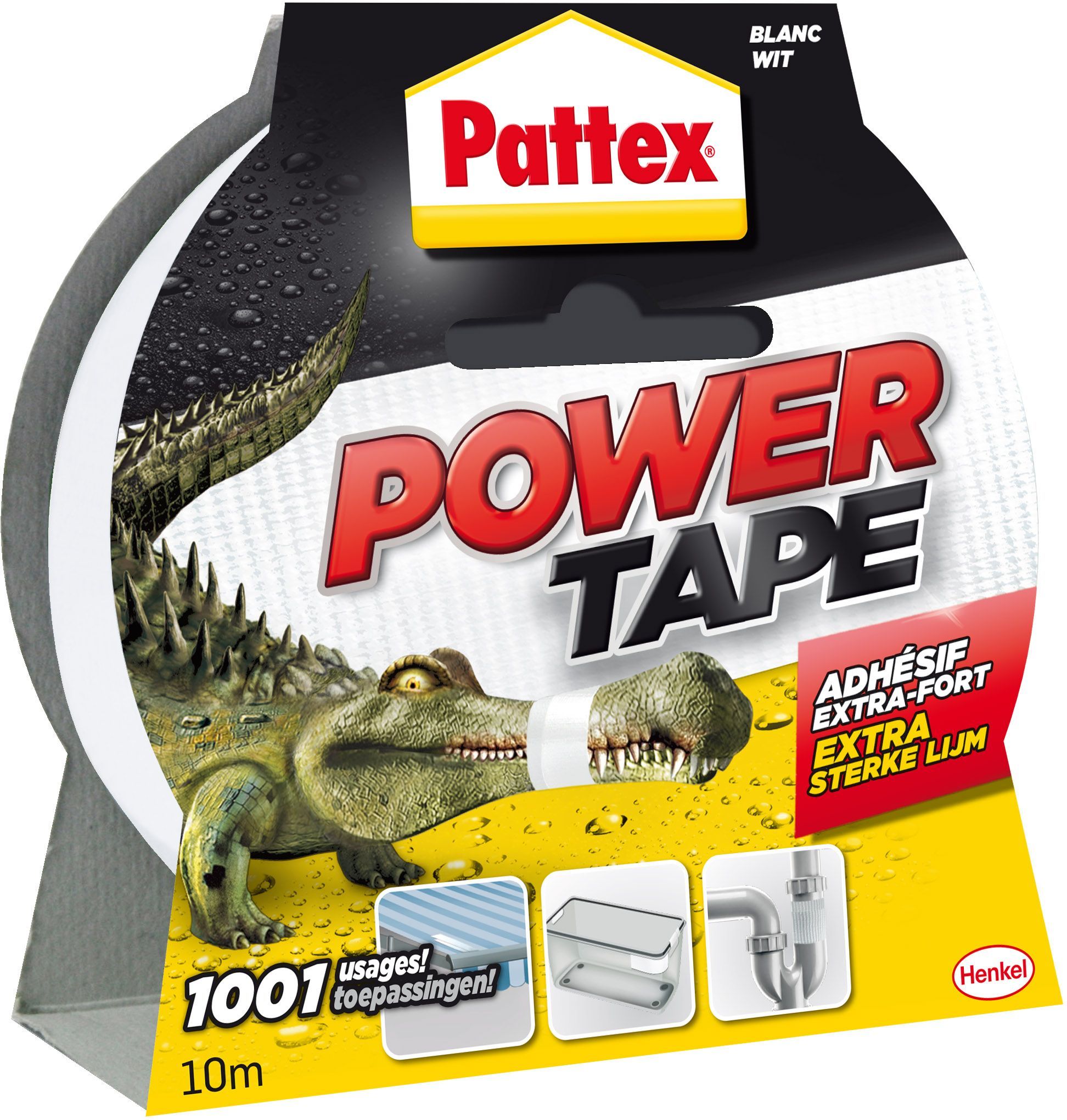 PATTEX Powerful Adhesive Power Tape - White - 10 m