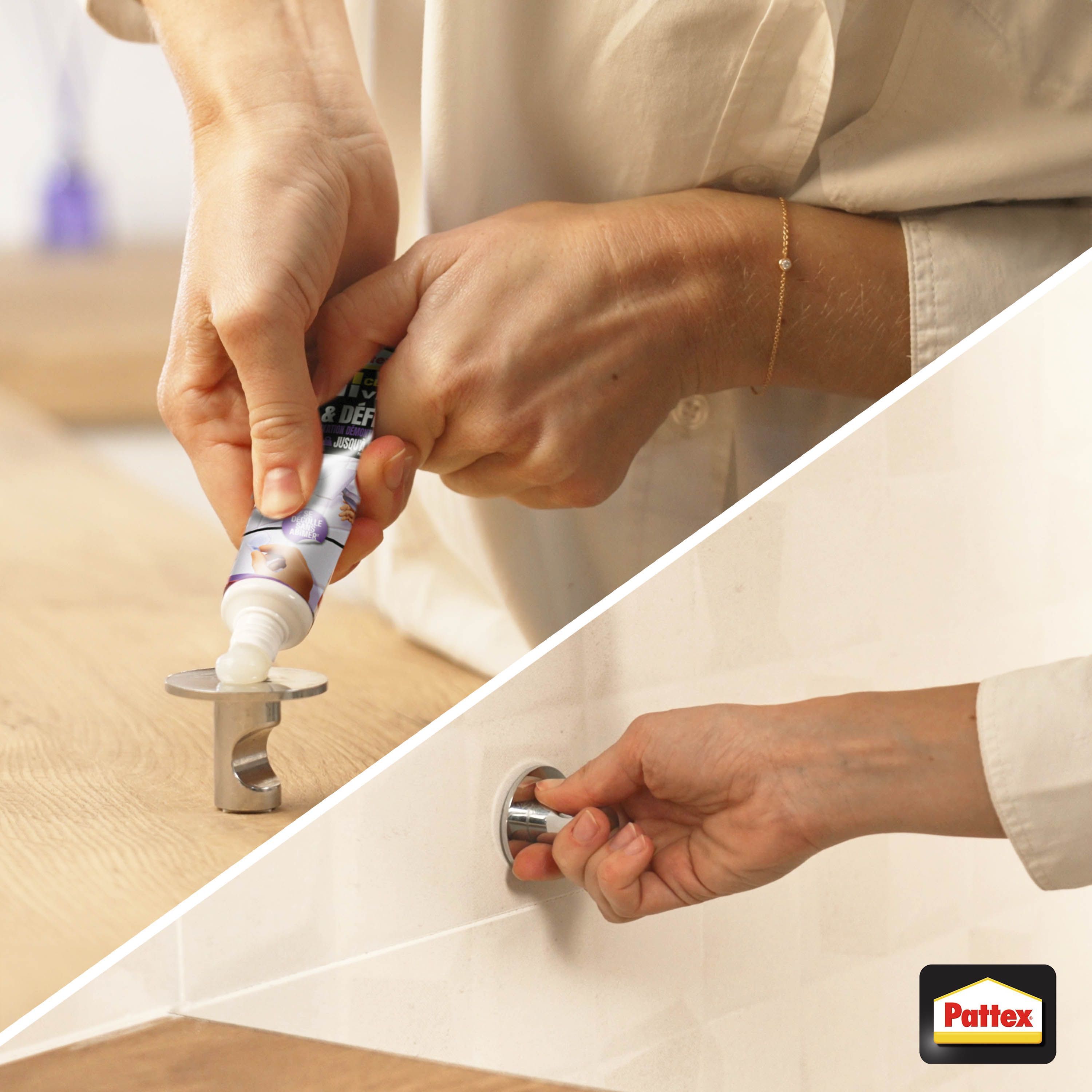 Fixing Glue - PATTEX - 2970856 - No nails or screws - Fix & Défix - Tube - 44g
