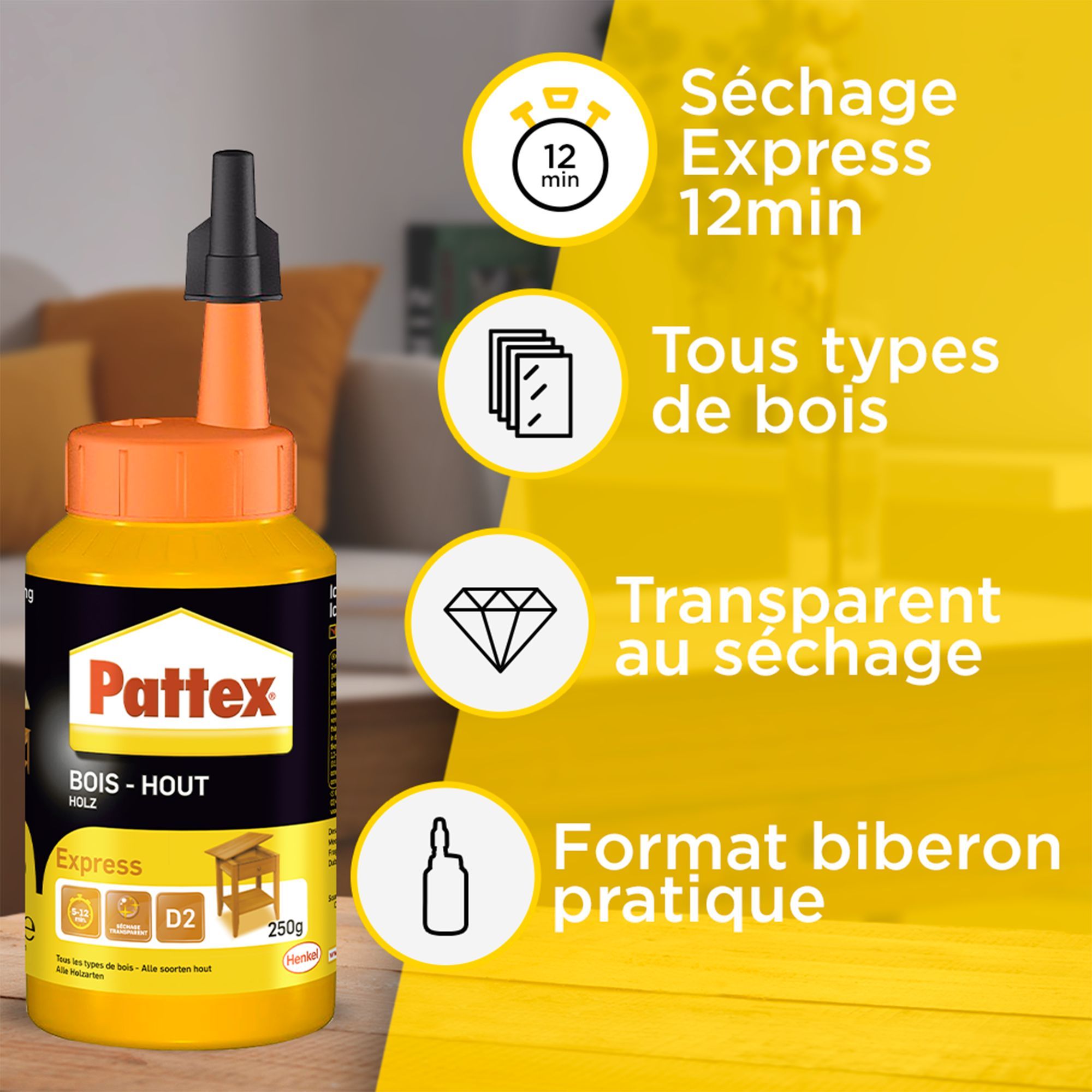 Colle Pattex Express Biberon 750gr