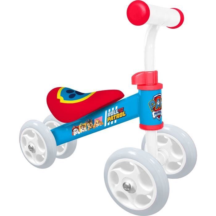4-wheel balance bike carrier - PAW PATROL - PAT PATROUILLE - My first Baby Walker balance bike - Blue and Red